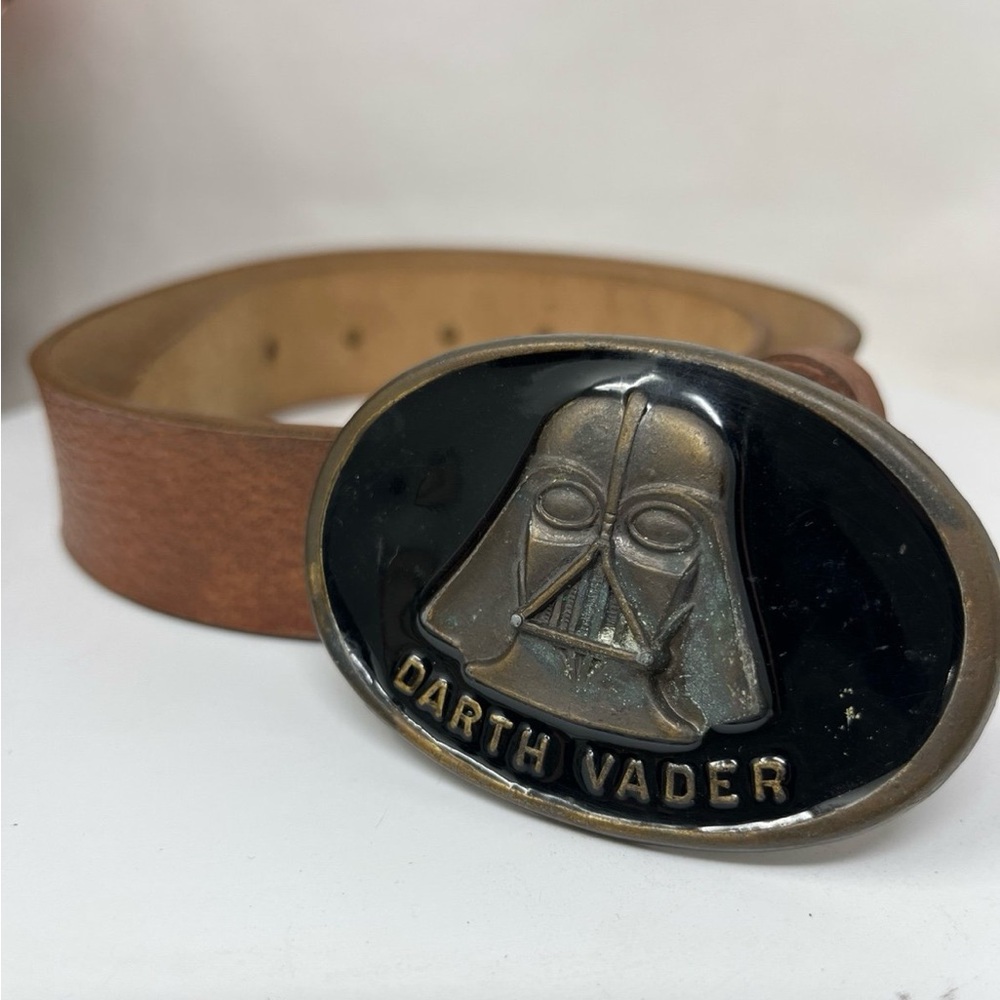 Darth Vader Brown Belt with Black and Gold Buckle